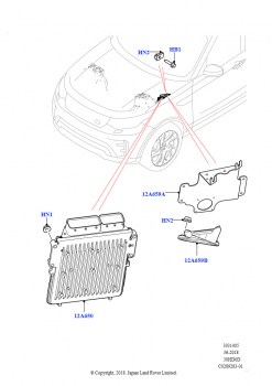 Модули и датчики двигателя (Сборка на заводе в г. Нитра, 3.0L DOHC GDI SC V6 БЕНЗИНОВЫЙ)
