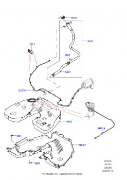 Топл. бак и сопутствующие эле. (Сборка на заводе в г. Нитра, 3.0L DOHC GDI SC V6 БЕНЗИНОВЫЙ)