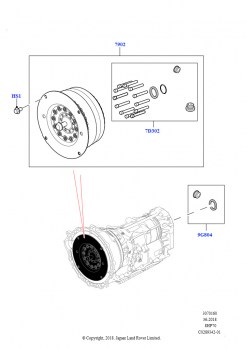 Гидротрансформатор (Сборка на заводе в г. Нитра, 2.0L I4 DSL HIGH DOHC AJ200, 8-ступенч.авто.кор.пер.ZF 8HP70 4WD)