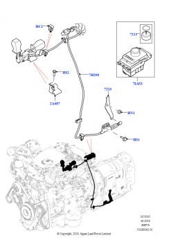 Перекл.пер.-Автомат.кор.пер. (Сборка на заводе в г. Нитра, 3.0 V6 D Gen2 Mono Turbo, 8-ступенч.авто.кор.пер.ZF 8HP70 4WD, 2.0L I4 DSL HIGH DOHC AJ200, 8-ступенч.авто.кор.пер.ZF 8HP