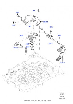 ТНВД, установл. на двигат. (Сборка на заводе в г. Нитра, 2,0 л I4 High DOHC AJ200, бензин)