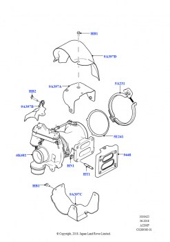 Турбокомпрессор (Сборка на заводе в г. Нитра, 2,0 л I4 High DOHC AJ200, бензин)
