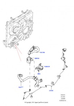 Насос охлаждающей жидкости (Вспомогательный блок, Сборка на заводе в г. Нитра, 2,0 л I4 DSL MID DOHC AJ200)