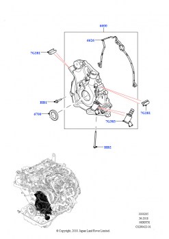 Масляный насос (Сборка на заводе в г. Нитра, Дизельный 3,0 V6)