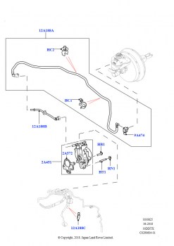 Вакуумное управл. и впуск воздуха (Сборка на заводе в г. Нитра, Дизельный 3,0 V6, 8-ступенч.авто.кор.пер.ZF 8HP70 4WD, LHD)