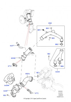 Термостат/корпус и сопут.эл-ты (Сборка на заводе в г. Нитра, 3.0L DOHC GDI SC V6 БЕНЗИНОВЫЙ)