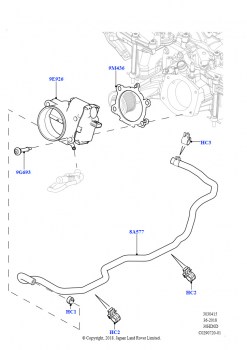 Корпус дроссельной заслонки (Сборка на заводе в г. Нитра, 3.0L DOHC GDI SC V6 БЕНЗИНОВЫЙ)
