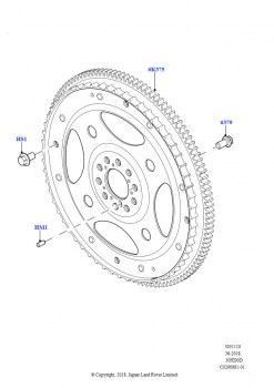 Маховик (Сборка на заводе в г. Нитра, 3.0L DOHC GDI SC V6 БЕНЗИНОВЫЙ)