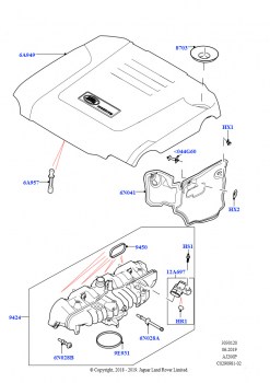 Впускной коллектор (Сборка на заводе в г. Нитра, 2,0 л I4 High DOHC AJ200, бензин)