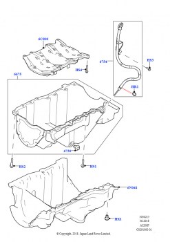 Масл. картер/указат. уровня масла (Сборка на заводе в г. Нитра, 2,0 л I4 High DOHC AJ200, бензин)