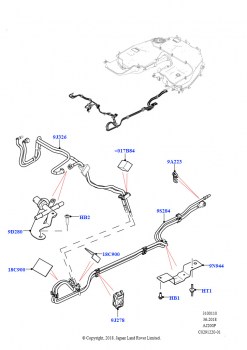 Топливные магистрали (Передний, Сборка на заводе в г. Нитра, 2,0 л I4 High DOHC AJ200, бензин)