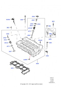 Головка цилиндров (2.0L AJ20P4 Petrol High NFE, Сборочный завод Хэйлвуд, 2.0L AJ20P4 Petrol E100 NFE, Сборочный завод Хэйлвуд, 2.0L AJ20P4 Petrol Mid NFE, Сборочный завод Хэйлвуд)