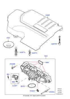Впускной коллектор (2.0L AJ20P4 Petrol E100 NFE, Сборочный завод Хэйлвуд, 2.0L AJ20P4 Petrol Mid NFE, Сборочный завод Хэйлвуд, 2.0L AJ20P4 Petrol High NFE, Сборочный завод Хэйлвуд)