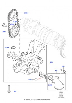 Масляный насос (2.0L AJ20P4 Petrol Mid NFE, Сборочный завод Хэйлвуд, 2.0L AJ20P4 Petrol E100 NFE, Сборочный завод Хэйлвуд, 2.0L AJ20P4 Petrol High NFE, Сборочный завод Хэйлвуд)
