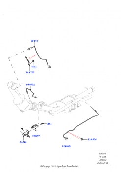 Датчики и модули системы выпуска (2.0L AJ20D4 Diesel Mid NFE, DPF + DE-SOX, Сборочный завод Хэйлвуд, 2.0L AJ20D4 Diesel High NFE, DPF + DE-SOX, Сборочный завод Хэйлвуд, 2.0L AJ20D4