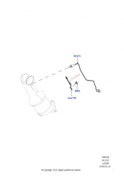 Датчики и модули системы выпуска (2.0L AJ20D4 Diesel LF NFE, Токсичность выхлопа Euro 4, Сборочный завод Хэйлвуд, 2.0L AJ20D4 Diesel High NFE, Токсичность выхлопа Euro 4, Сборочный