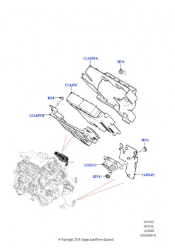 Модули и датчики двигателя (2.0L AJ20D4 Diesel LF NFE, Сборочный завод Хэйлвуд, 2.0L AJ20D4 Diesel Mid NFE, Сборочный завод Хэйлвуд)