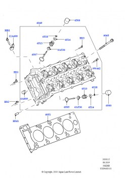 Головка цилиндров (5.0L P AJ133 DOHC CDA S/C Enhanced)