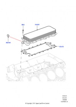 Масляный радиатор и фильтр (Масляный радиатор, 5.0L P AJ133 DOHC CDA S/C Enhanced)