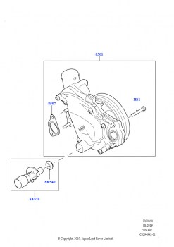 Насос охлаждающей жидкости (5.0L P AJ133 DOHC CDA S/C Enhanced)