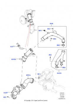 Термостат/корпус и сопут.эл-ты (5.0L P AJ133 DOHC CDA S/C Enhanced)
