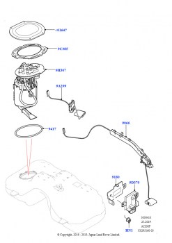 Топливный насос и датчик (2.0L AJ20P4 Petrol High NFE, Сборочный завод Хэйлвуд, 2.0L AJ20P4 Petrol Mid NFE, Сборочный завод Хэйлвуд, 2.0L AJ20P4 Petrol E100 NFE, Сборочный завод Хэ