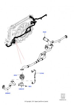 Насос охлаждающей жидкости (Вспомогательный блок, 5.0L P AJ133 DOHC CDA S/C Enhanced)