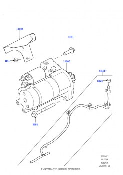 Стартер (5.0L P AJ133 DOHC CDA S/C Enhanced)