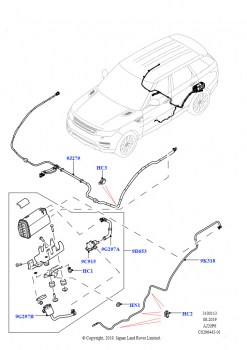 Угольный фильтр (3.0L AJ20P6 Petrol High, Бенз.бак с контр.утечек,БольшФлтр)