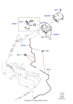 Топливные магистрали (5.0L P AJ133 DOHC CDA S/C Enhanced, Бенз.бак без контр.утечек,СтндтФлтр)