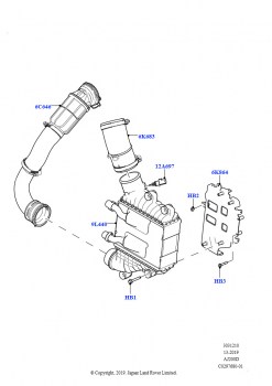 Пром.теплообм/воздуховоды и шланги (2.0L I4 DSL HIGH DOHC AJ200, Страна изготовления — Бразилия)