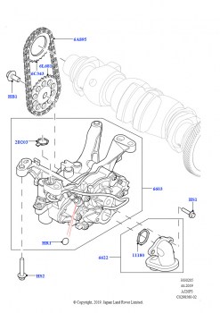 Масляный насос (1.5L AJ20P3 Petrol High, 8 Speed Automatic Trans 8G30, Изготовитель - Changsu (Китай))