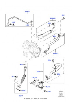 Турбокомпрессор (Смазка и охлаждение, 1.5L AJ20P3 Petrol High, 8 Speed Automatic Trans 8G30, Изготовитель - Changsu (Китай))