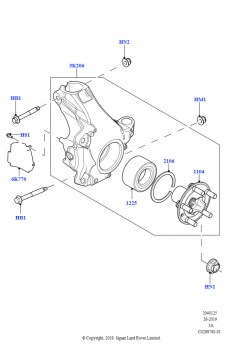 Повор.кулак и ступица пер.колеса (Сборочный завод Хэйлвуд)