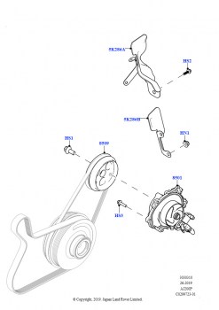 Насос охлаждающей жидкости (2.0L AJ20P4 Petrol Mid NFE, Изготовитель - Changsu (Китай))