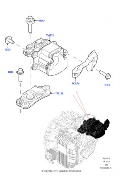 Опора коробки передач (1.5L AJ20P3 Petrol High, 8 Speed Automatic Trans 8G30, Изготовитель - Changsu (Китай))