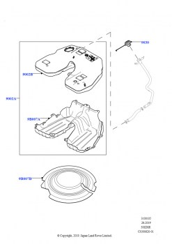 Топл. бак и сопутствующие эле. (5.0L P AJ133 DOHC CDA S/C Enhanced, Бронированный, 5.0 бензиновый AJ133 DOHC CDA, Бронированный)