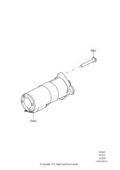 Стартер (Сборка на заводе в г. Солихалл, 2,0 л I4 High DOHC AJ200, бензин)