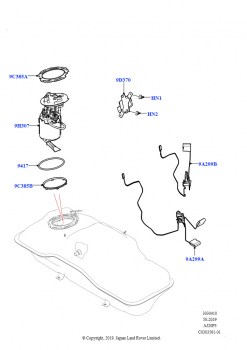 Топливный насос и датчик (1.5L AJ20P3 Petrol High PHEV, Сборочный завод Хэйлвуд)