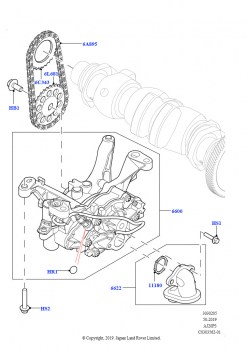 Масляный насос (1.5L AJ20P3 Petrol High PHEV, Сборочный завод Хэйлвуд)