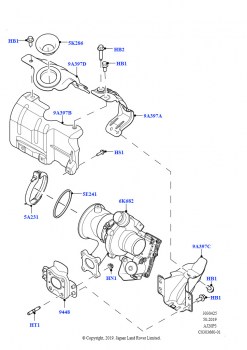 Турбокомпрессор (1.5L AJ20P3 Petrol High PHEV, Сборочный завод Хэйлвуд)