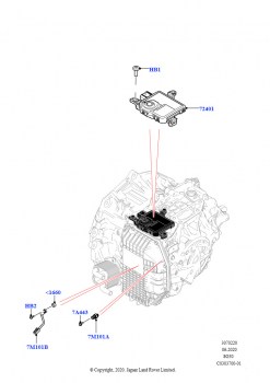 Модули и датчики коробки передач (Модуль управления коробкой передач, 8 Speed Automatic Trans 8G30, Сборочный завод Хэйлвуд)