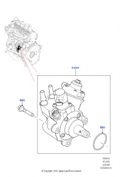Топл.насос выс.давл.-дизель (2.0L AJ20D4 Diesel Mid NFE, Страна изготовления — Бразилия)