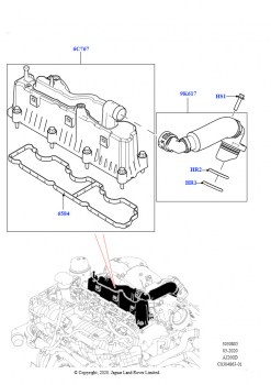Сист.пониж.токс.выхл.-картер (2.0L AJ20D4 Diesel Mid NFE, Страна изготовления — Бразилия)