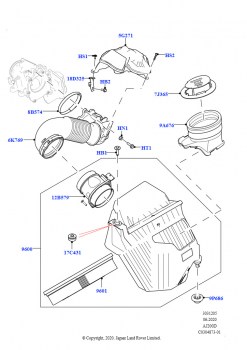Воздушный фильтр (2.0L AJ20D4 Diesel Mid NFE, Страна изготовления — Бразилия)