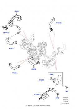 Система охлаждения EGR (2.0L AJ20D4 Diesel Mid NFE, Страна изготовления — Бразилия)