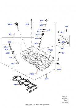 Головка цилиндров (2.0L AJ20P4 Petrol E100 NFE, Страна изготовления — Бразилия)