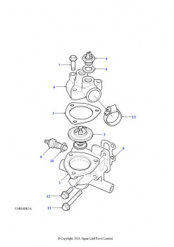 Корпус термостата (2.5L 200 Tdi)