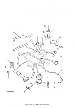 Рециркуляция отработавших газов (2.5L 200 Tdi)