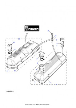 Крышка клапанных коромысел (Бензин V8 L/R EFI)